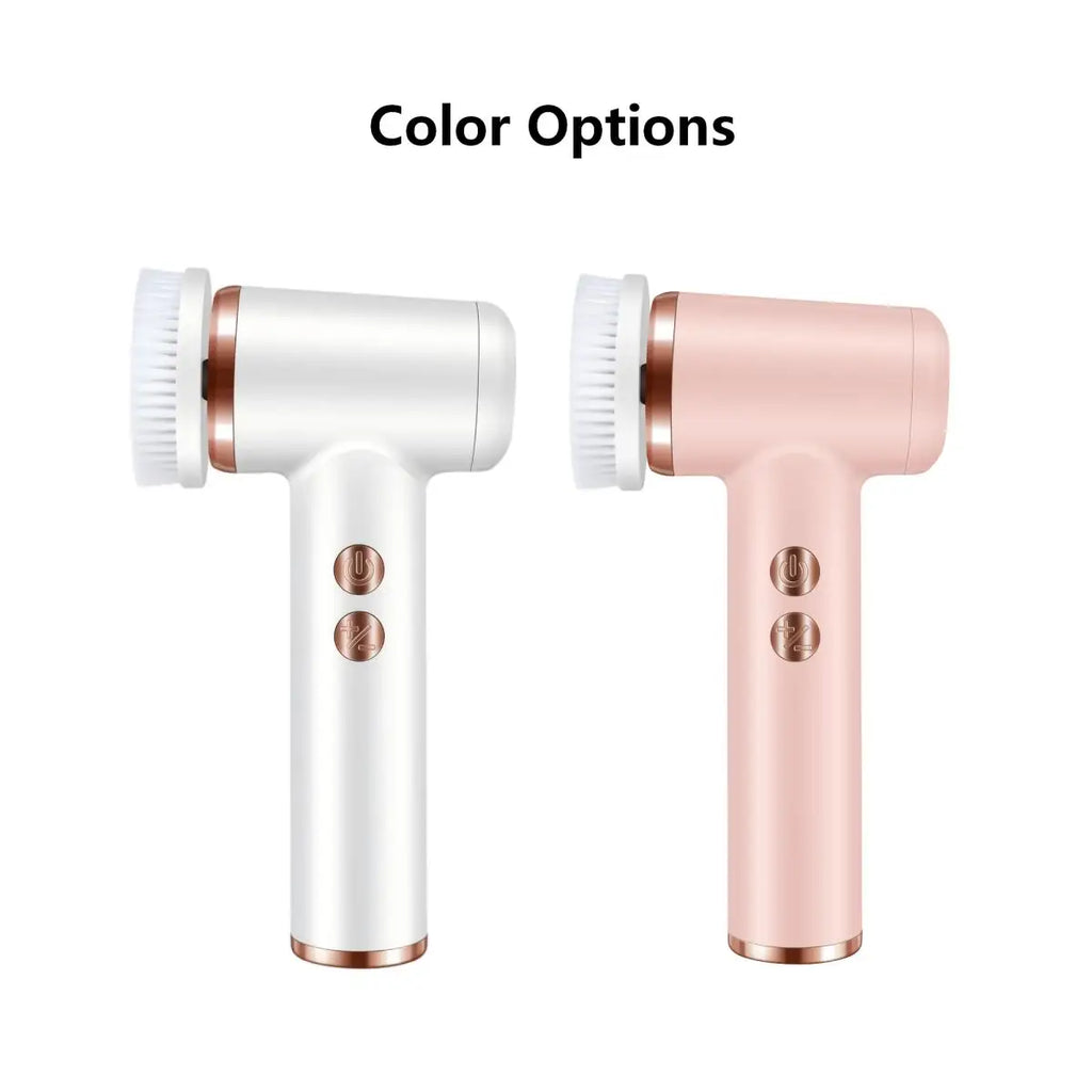 4 in 1 Electric Facial Cleansing Brush Rotating Face Massager 5-Speed Exfoliator Deep Pore Cleaner Skincare Device