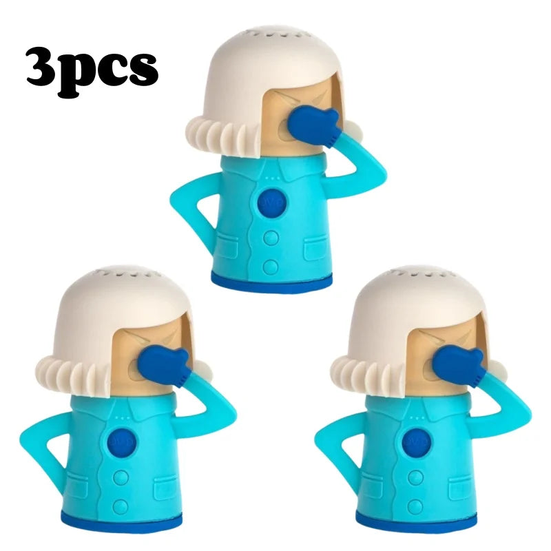 Angry Mama Oven Steam Microwave Cleaner Easily Remover Oil Dirt Fridge Deodorizer for Kitchen Cleaning Tool Useful Household