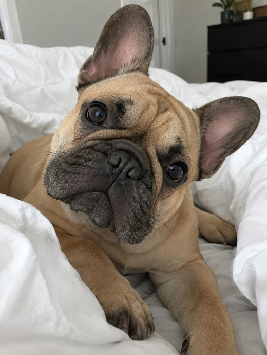 Foto original de un bulldog francés